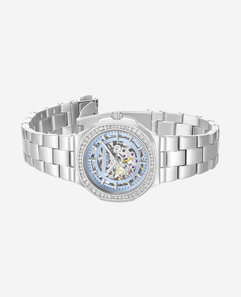 Kenneth Cole - Skeleton Automatic Crystal Lined Outer Dial Bracelet Watch WOMENS WATCHES for Women
