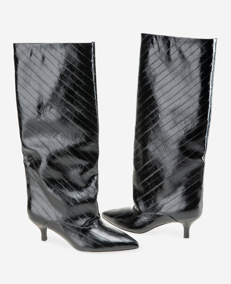 Kenneth Cole - Brisbane Embossed Eel Tall Shaft Boot WOMENS BOOT for Women