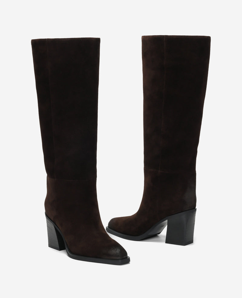 Kenneth Cole - Jackson Croco Embossed Nubuck WOMENS BOOT for Women