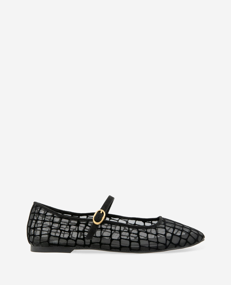 Kenneth Cole - Jasper Croco Mesh Ballet Flat WOMENS FLAT for Women