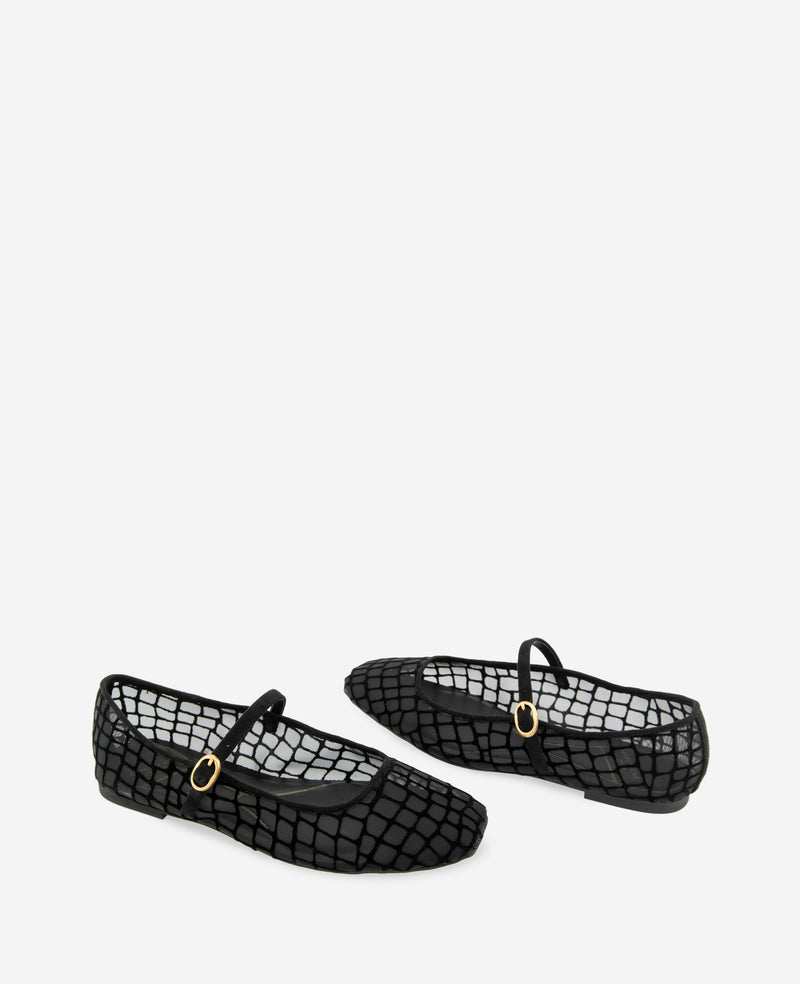 Kenneth Cole - Jasper Croco Mesh Ballet Flat WOMENS FLAT for Women