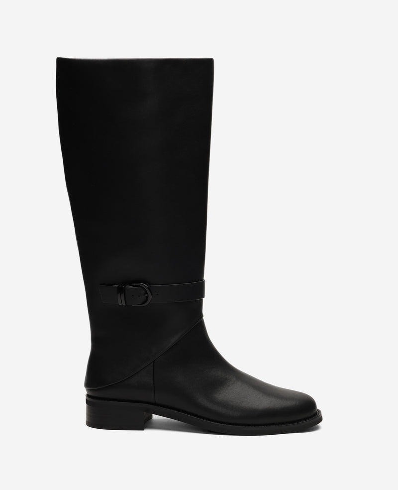Kenneth Cole - Joey Leather Belted Riding Boot WOMENS BOOT for Women