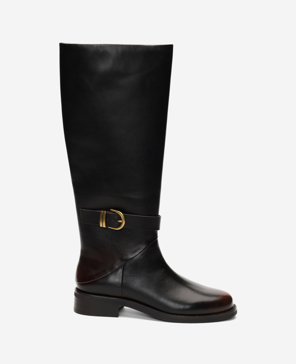 Kenneth Cole - Joey Distressed Leather Belted Riding Boot WOMENS BOOT for Women 