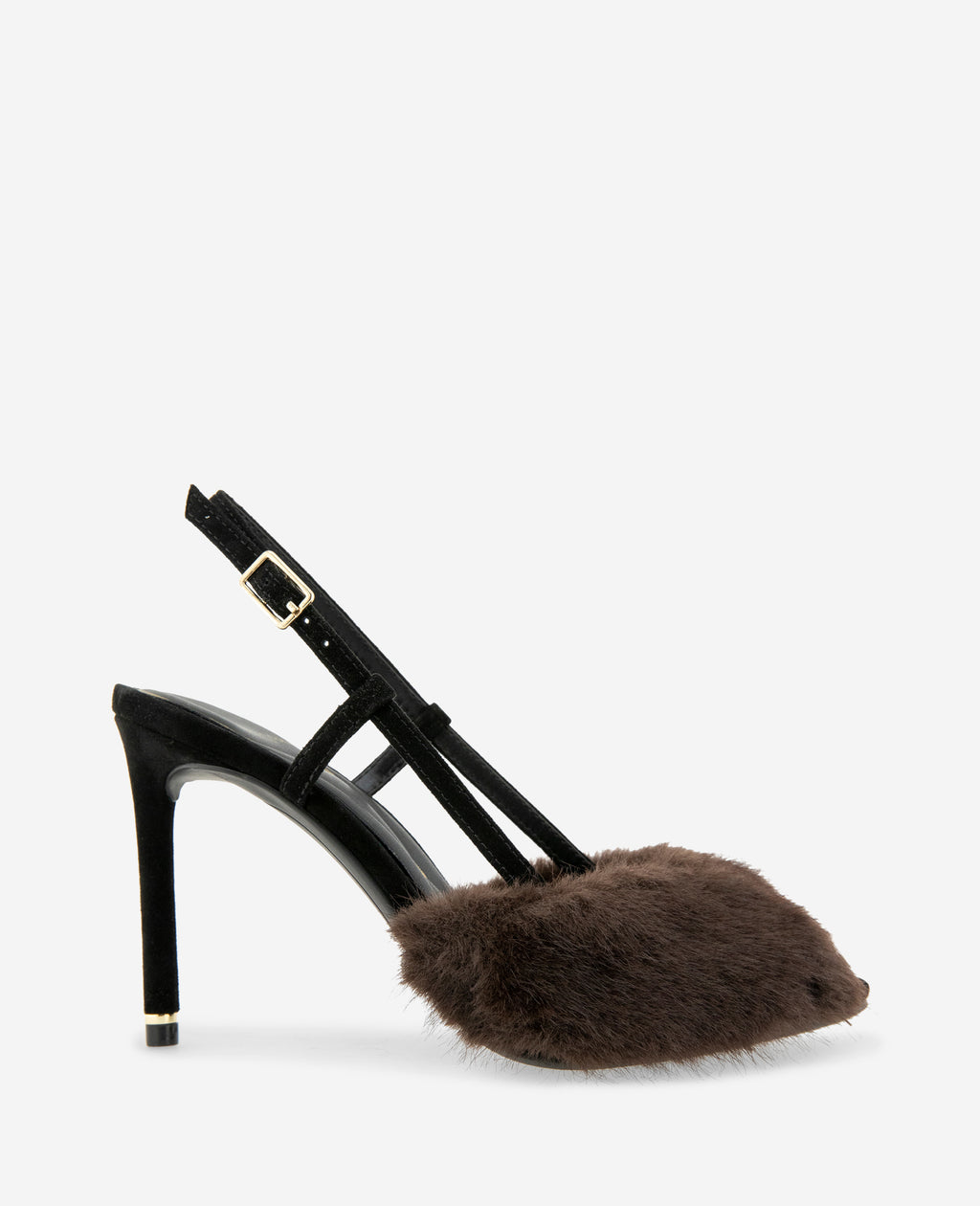 Kenneth Cole - Londyn Fur-Suede Peep Toe Heel WOMENS HEELS for Women 