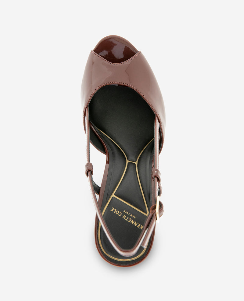 Kenneth Cole - Londyn Patent Peep Toe Heel WOMENS HEELS for Women