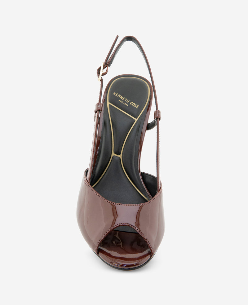 Kenneth Cole - Londyn Patent Peep Toe Heel WOMENS HEELS for Women