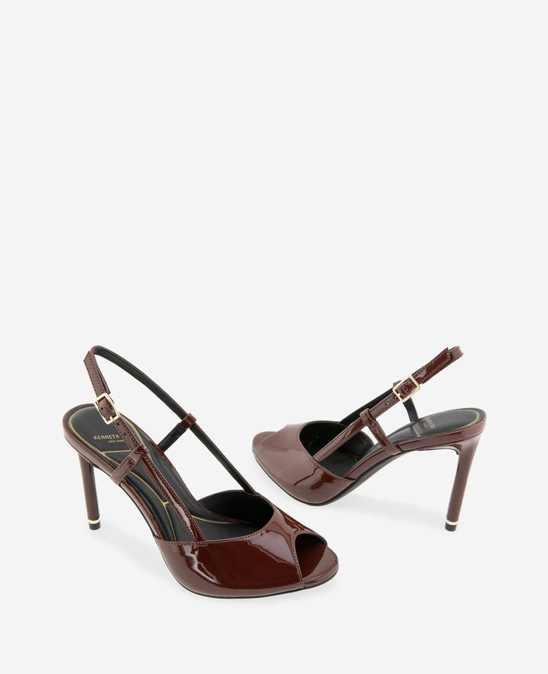 Kenneth Cole - Londyn Patent Peep Toe Heel WOMENS HEELS for Women