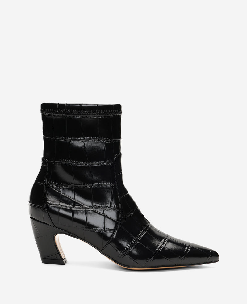 Kenneth Cole - Odelle Embossed Croco Side Zip Point Toe Boot WOMENS BOOT for Women