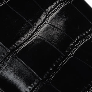 Odelle Embossed Croco Side Zip Point Toe Boot
