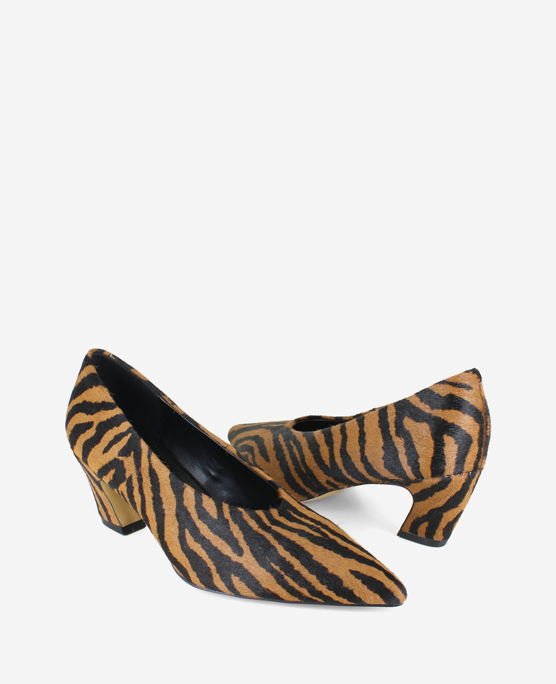 Kenneth Cole - Ophelia Tiger Calf Hair Heel WOMENS HEELS for Women