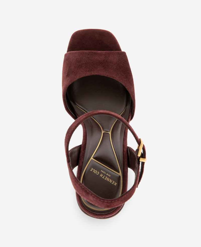 Kenneth Cole - Parton Kid Suede Heel WOMENS SANDAL for Women