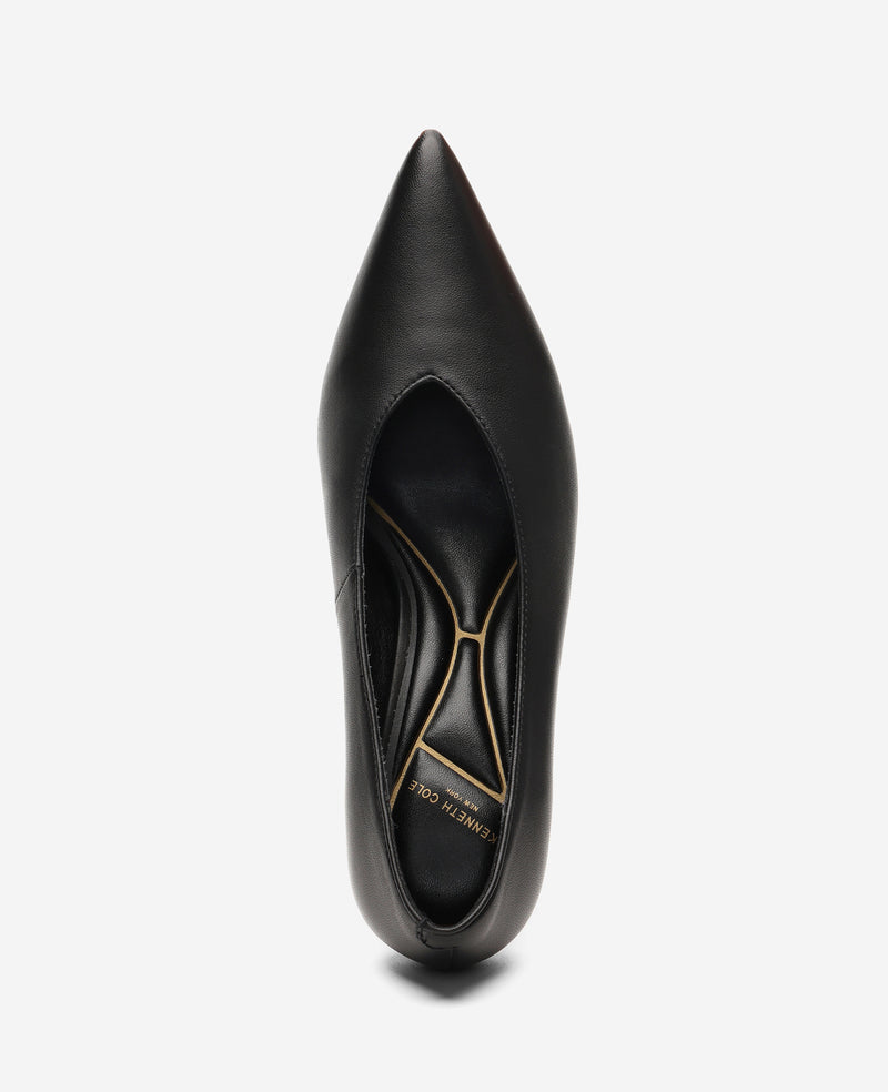 Kenneth Cole - Perfecto Leather High Vamp Pump WOMENS HEELS for Women