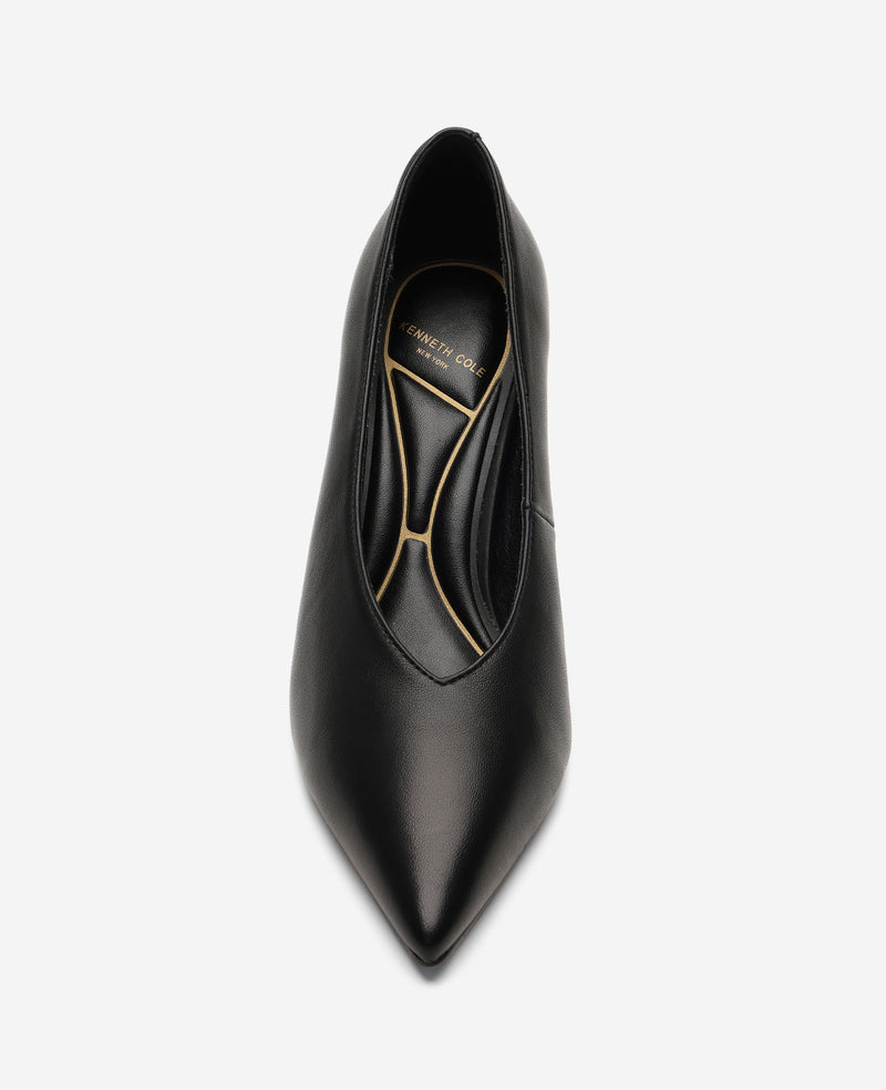 Kenneth Cole - Perfecto Leather High Vamp Pump WOMENS HEELS for Women