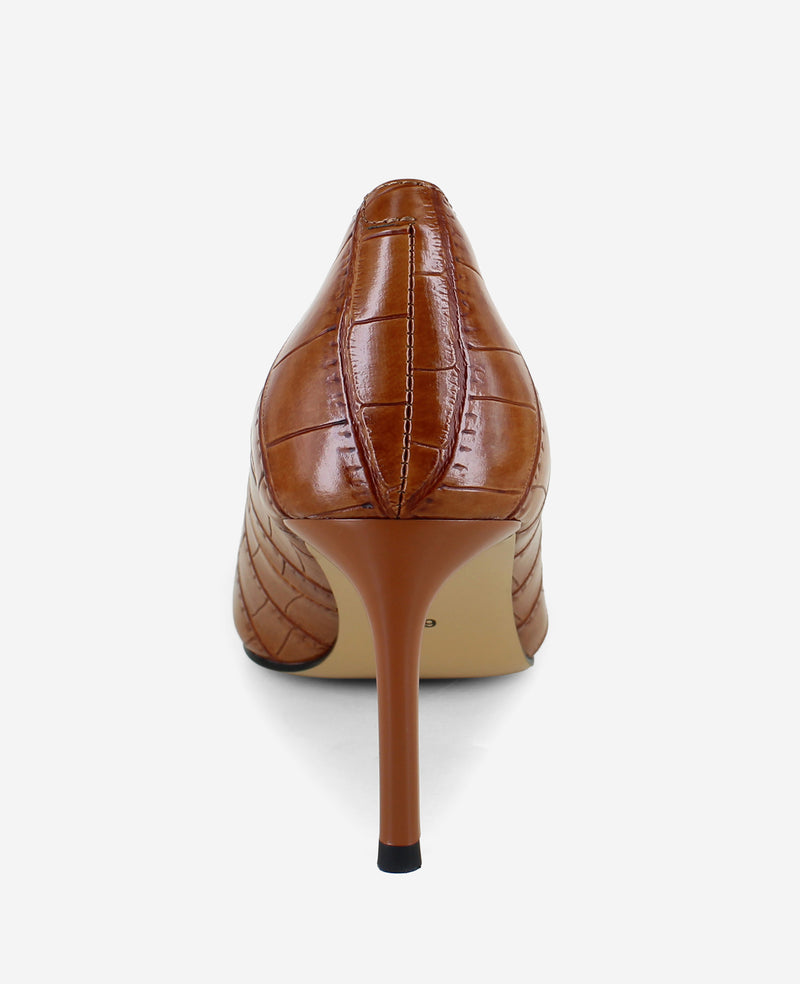 Kenneth Cole - Perfecto Embossed Croco Leather High Vamp Pump WOMENS HEELS for Women