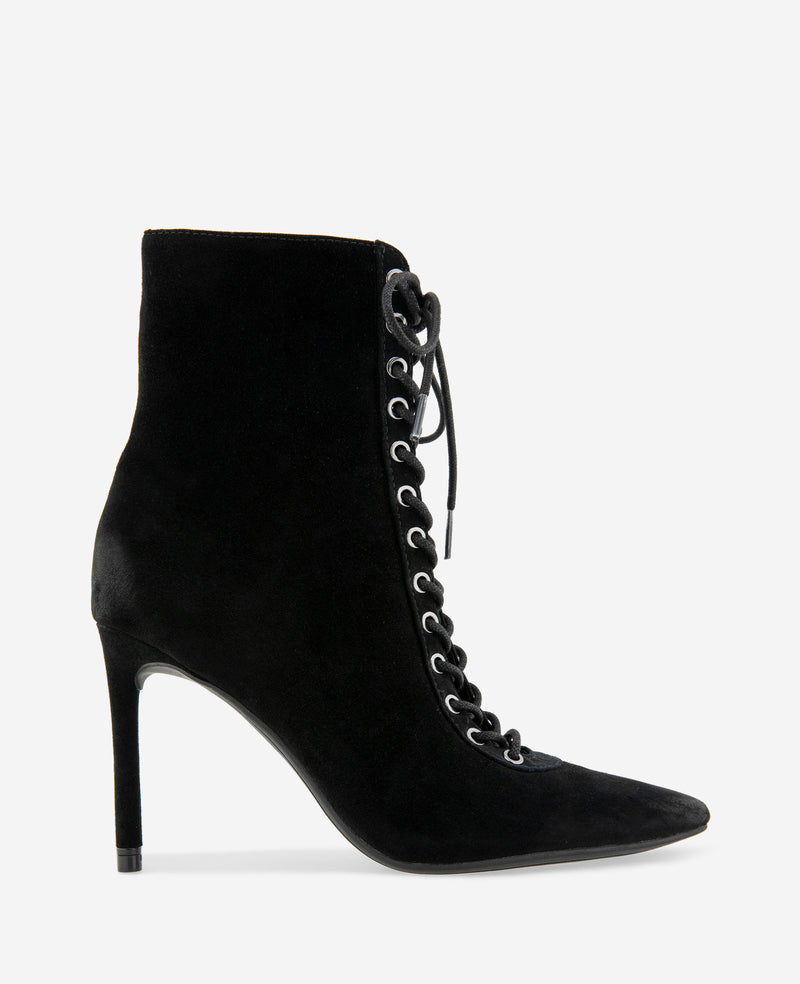 Kenneth Cole - Quest Suede Lace Up Heel Boot WOMENS BOOT for Women