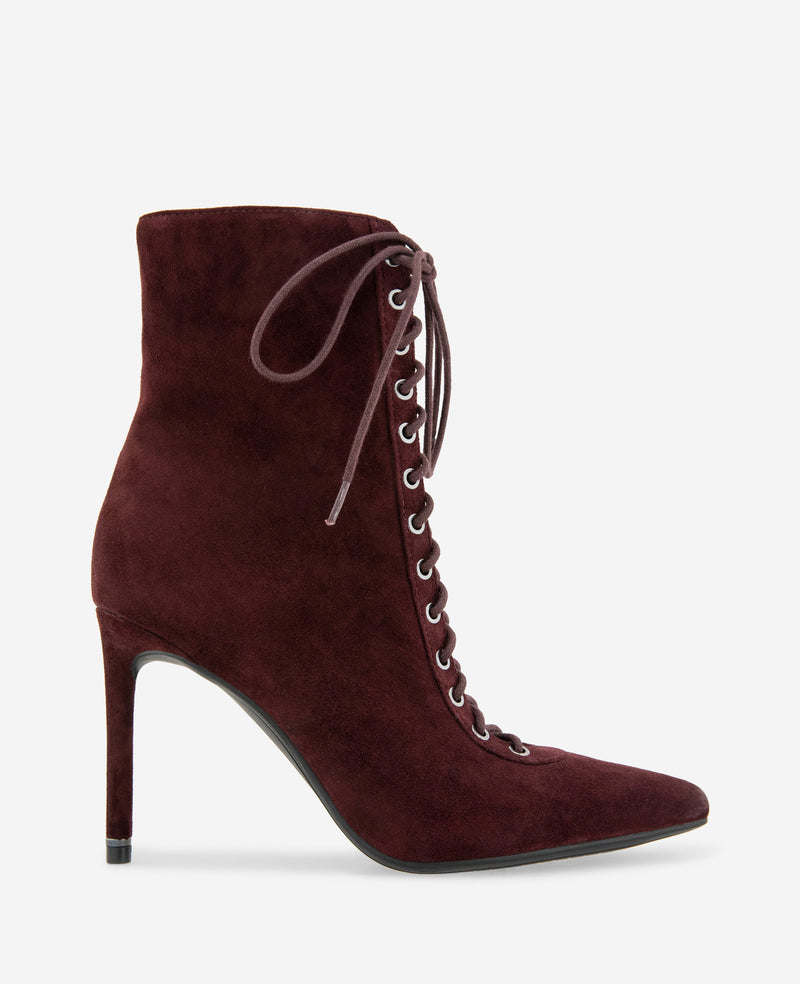 Kenneth Cole - Quest Suede Lace Up Heel Boot WOMENS BOOT for Women