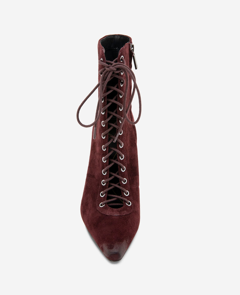 Kenneth Cole - Quest Suede Lace Up Heel Boot WOMENS BOOT for Women