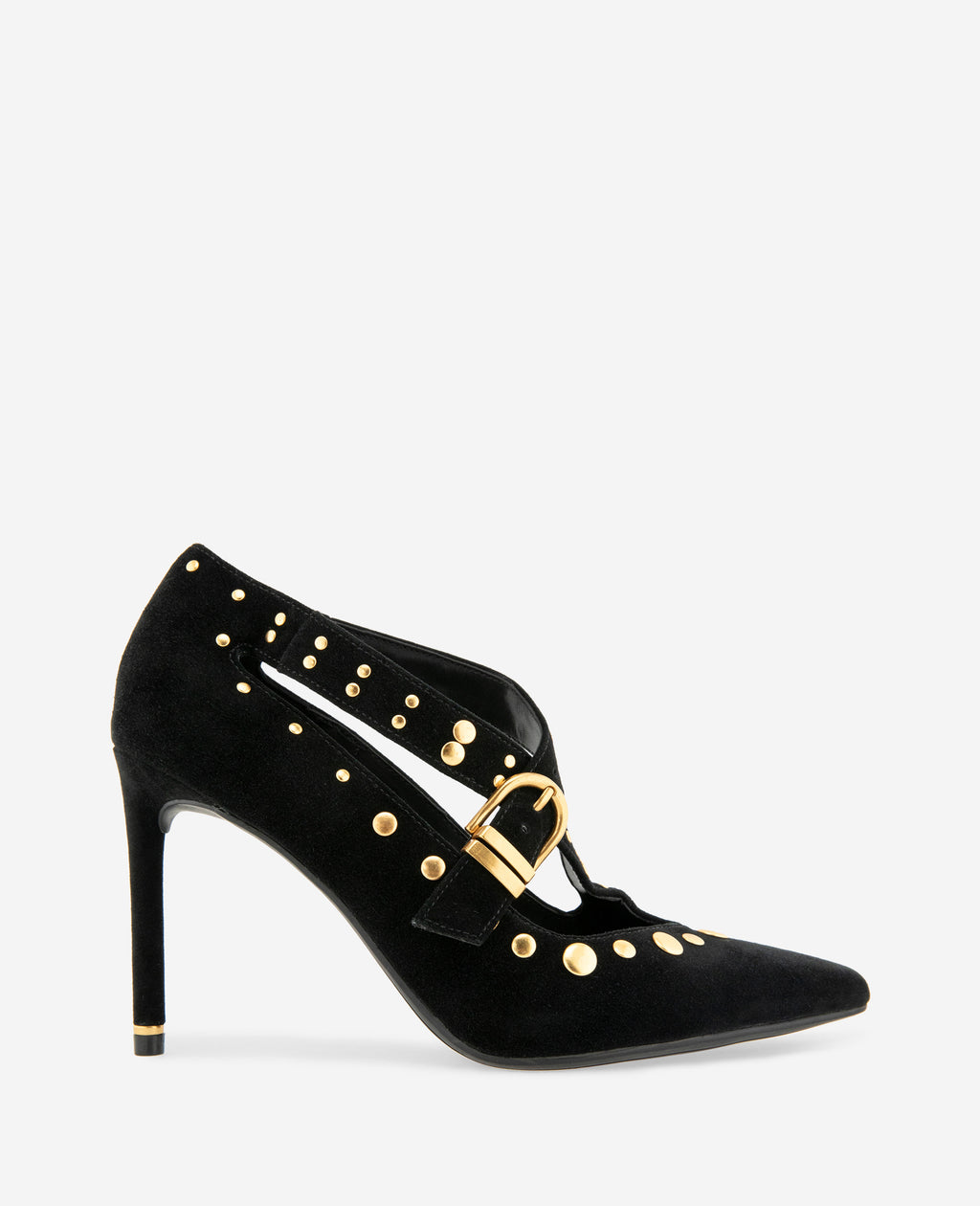 Kenneth Cole - Qupid Suede X Band Studded Pump WOMENS HEELS for Women 