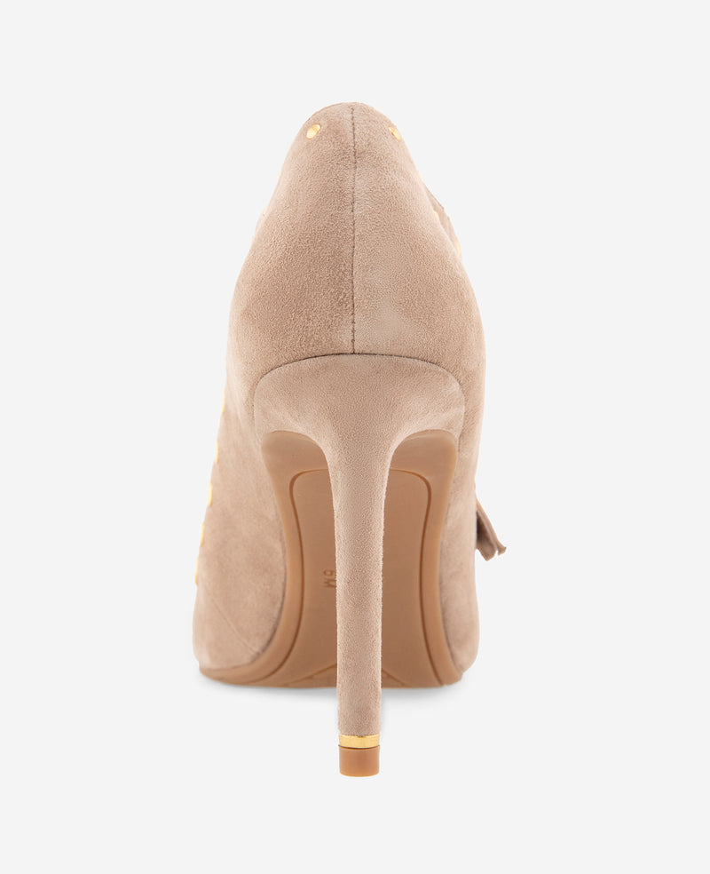 Kenneth Cole - Qupid Suede X Band Studded Pump WOMENS HEELS for Women