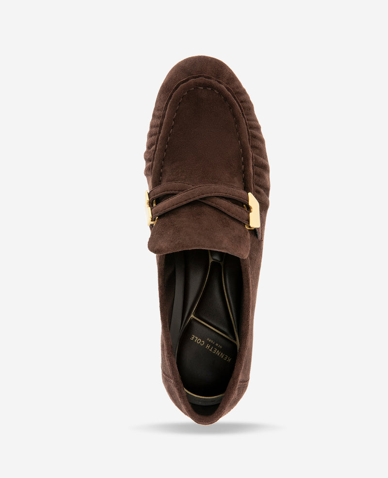 Kenneth Cole - Remi Suede Pleated Toe Loafer WOMENS FLAT for Women
