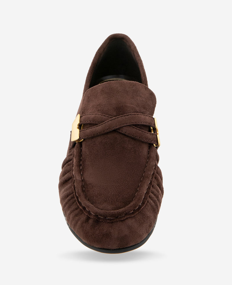 Kenneth Cole - Remi Suede Pleated Toe Loafer WOMENS FLAT for Women