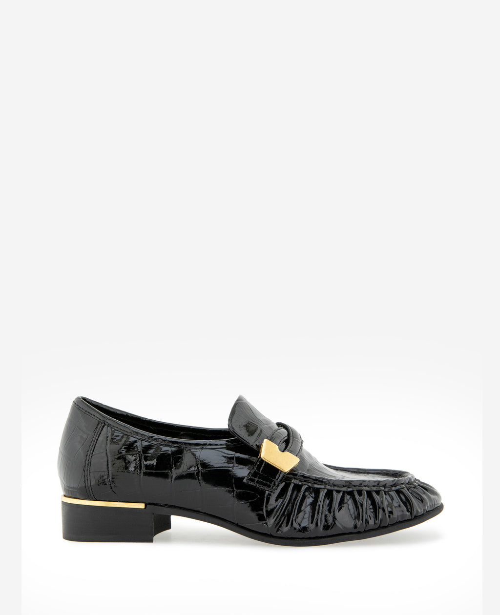 Kenneth Cole - Remi Embossed Croco Pleated Toe Loafer WOMENS FLAT for Women 
