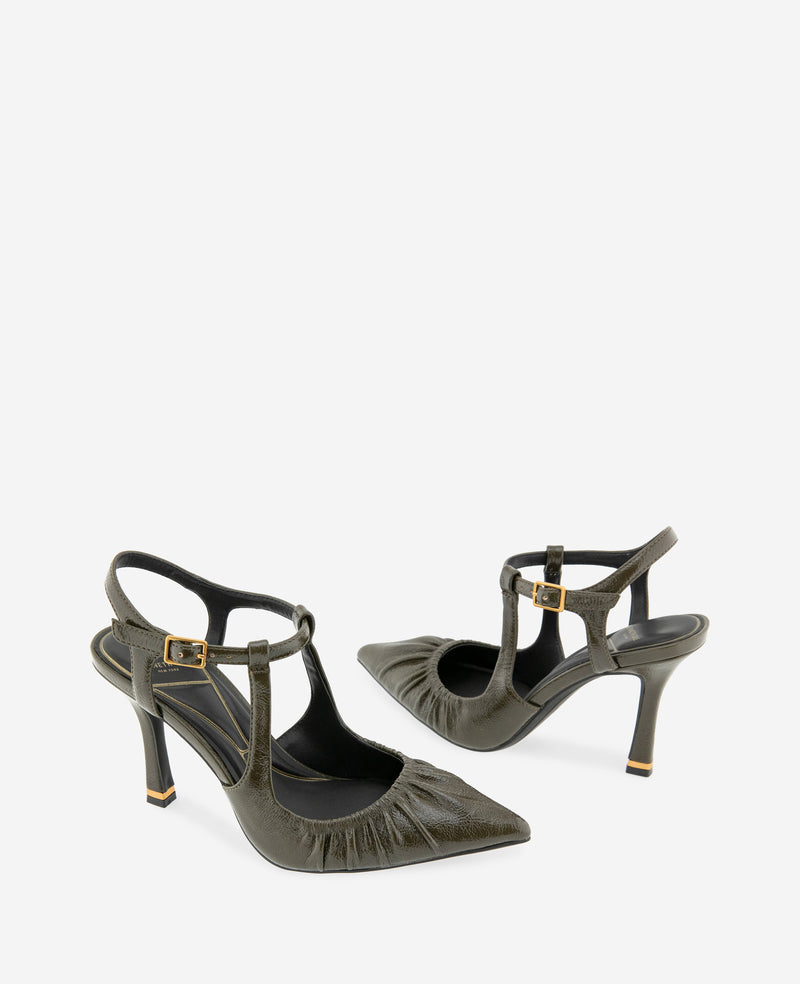 Kenneth Cole - Romi Ruch Patent Heel WOMENS HEELS for Women