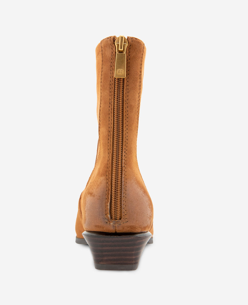 Kenneth Cole - Sheri Suede Back Zip Bootie WOMENS BOOT for Women