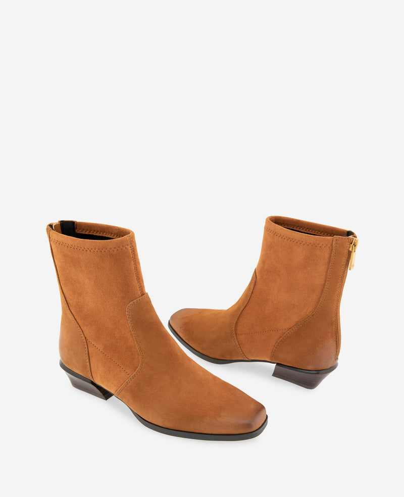 Kenneth Cole - Sheri Suede Back Zip Bootie WOMENS BOOT for Women
