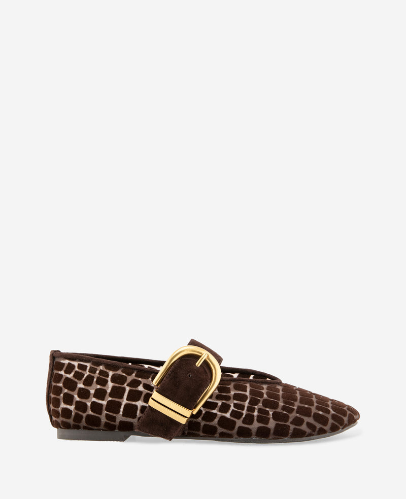 Kenneth Cole - Tamarra Croco Mesh Ballet Flat WOMENS FLAT for Women