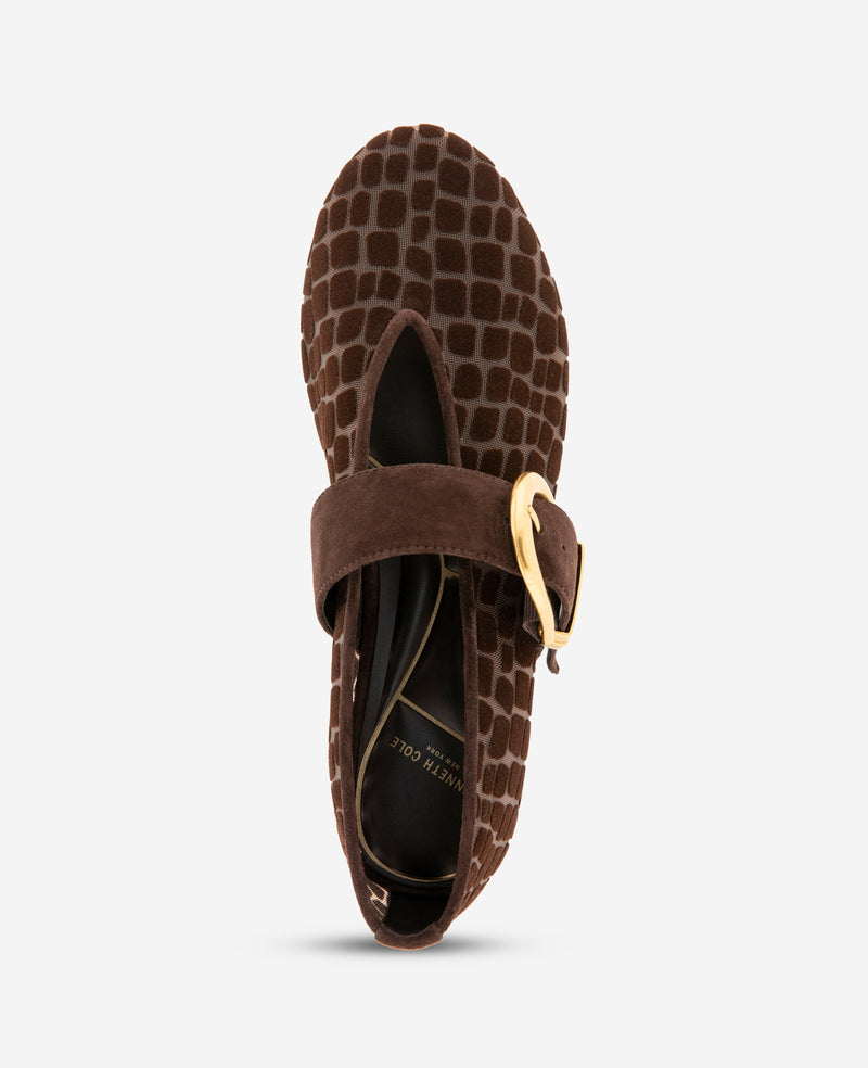 Kenneth Cole - Tamarra Croco Mesh Ballet Flat WOMENS FLAT for Women