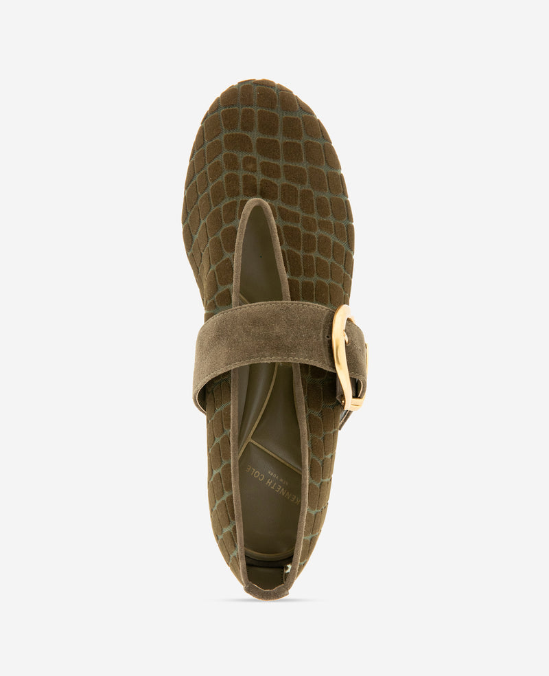 Kenneth Cole - Tamarra Croco Mesh Ballet Flat WOMENS FLAT for Women