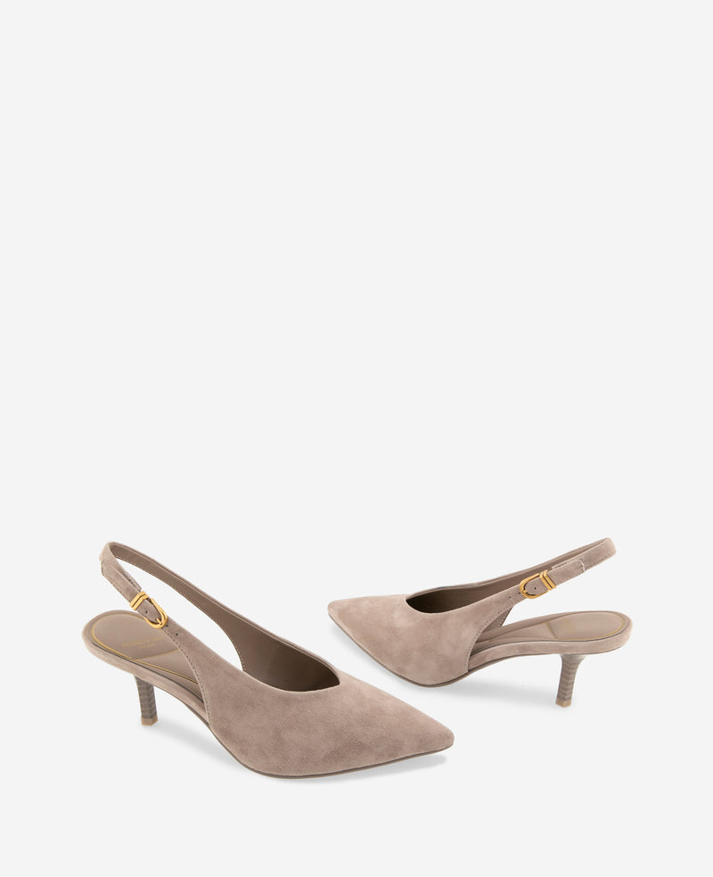 Kenneth Cole - Ulysses Kid Suede Slingback Heel WOMENS HEELS for Women