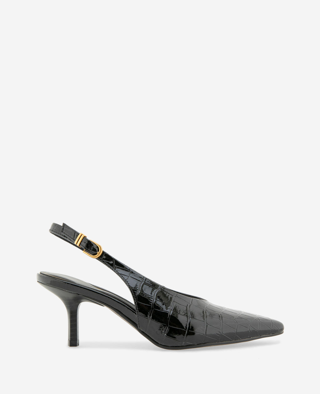 Kenneth Cole - Ulysses Croco Patent Slingback Heel WOMENS HEELS for Women 