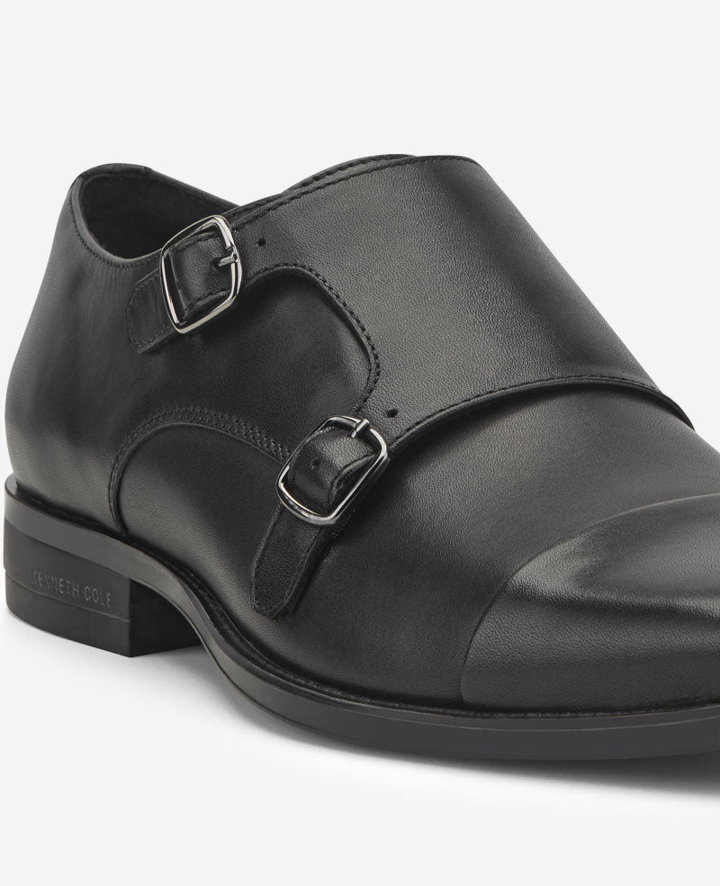 Kenneth Cole - Charles Monk Strap Cap Toe Oxford MENS SLIP-ON for Men