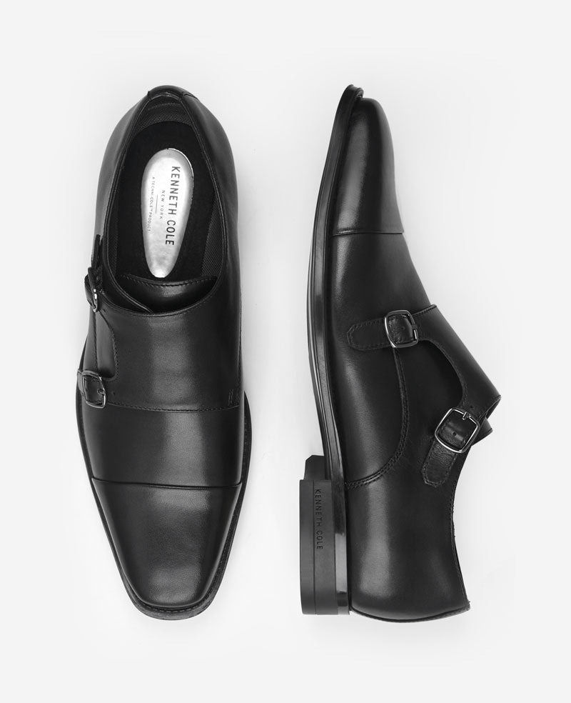 Kenneth Cole - Charles Monk Strap Cap Toe Oxford MENS SLIP-ON for Men