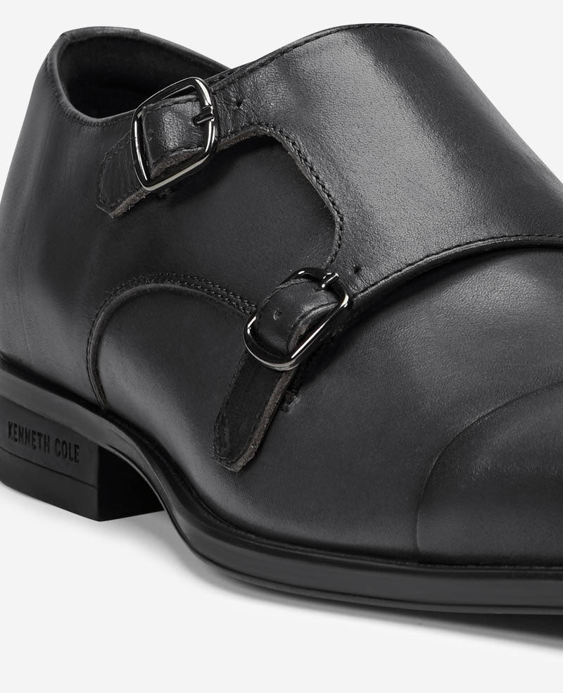 Kenneth Cole Men's Charles Double Monk Strap Shoe - Dark Gray - 8M Kenneth Cole Men's Charles Double Monk Strap Shoe - Dark Gray - 8M