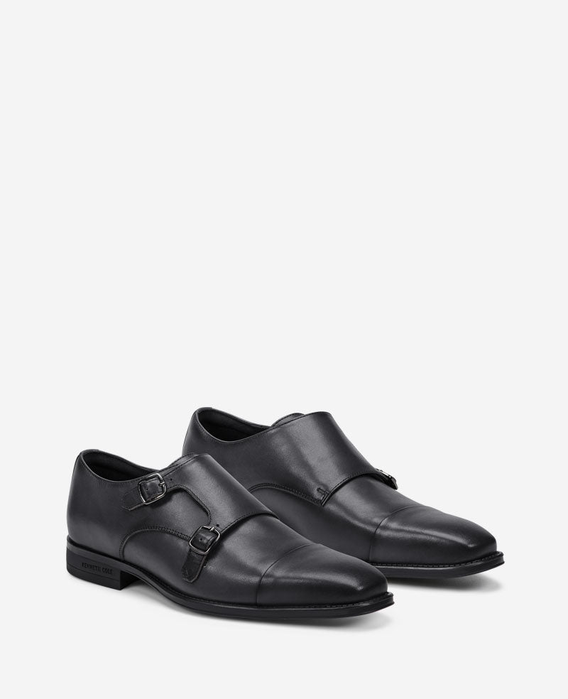 Kenneth Cole Men's Charles Double Monk Strap Shoe - Dark Gray - 8M Kenneth Cole Men's Charles Double Monk Strap Shoe - Dark Gray - 8M