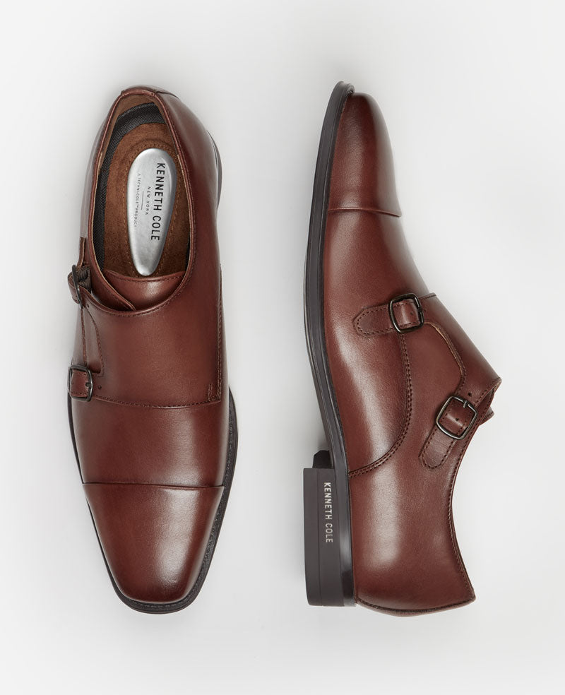 Charles Double Monk Strap Oxford Cognac | Kenneth Cole Charles Double Monk Strap Oxford Cognac | Kenneth Cole
