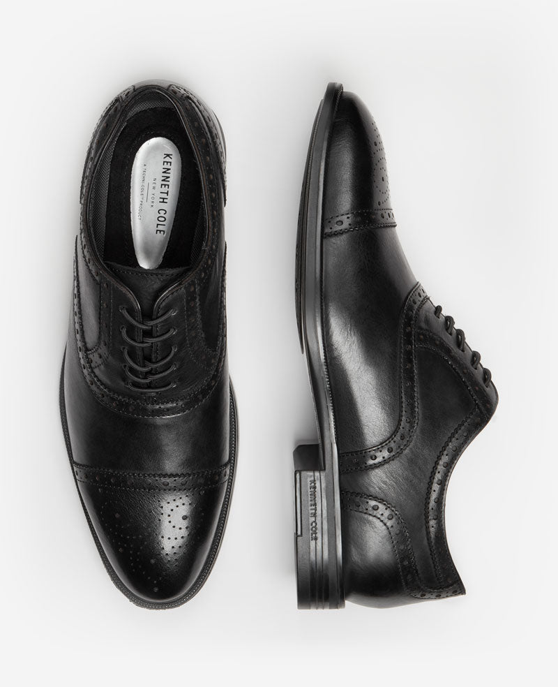 Kenneth Cole - Future Pod Medallion Cap Toe Lace up MENS LACE-UP for Men