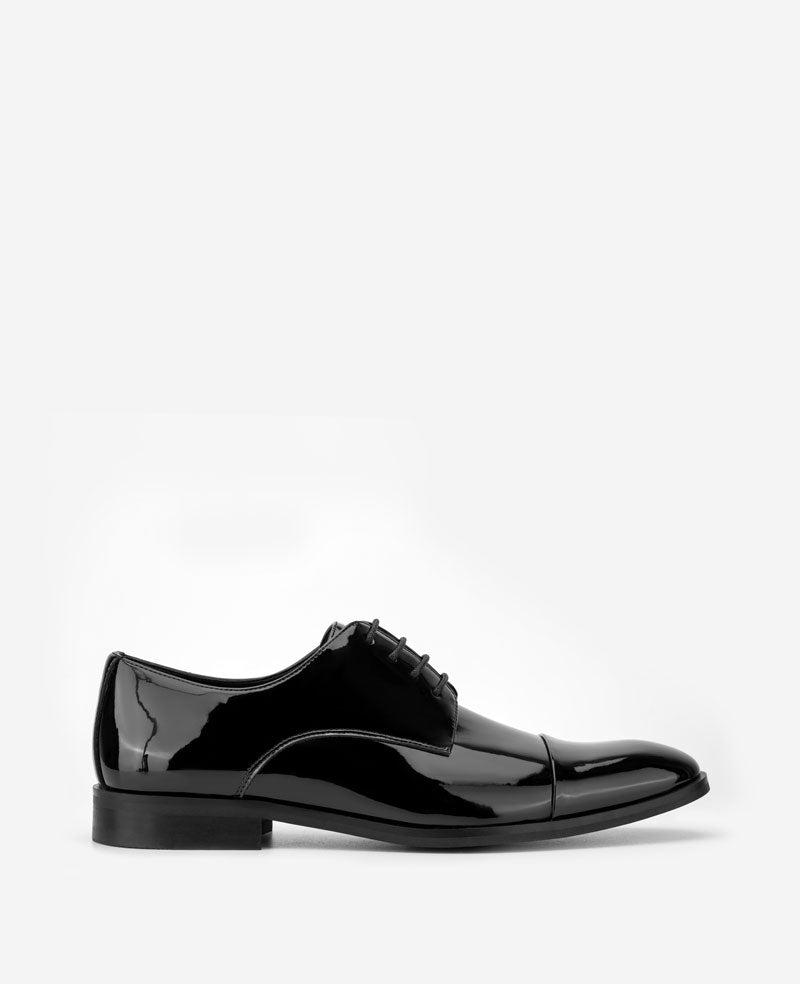 Kenneth Cole Men's Hezner Formal Cap Toe Oxford, Black, 7M