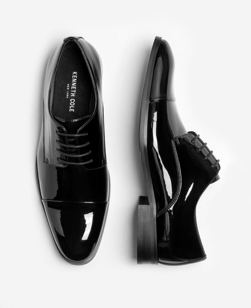 Kenneth Cole - Hezner Patent Cap Toe Oxford MENS LACE-UP for Men