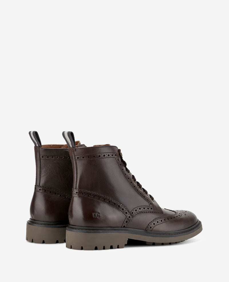 Kenneth Cole - Todd Wingtip Lace Up Lug Sole Boot MENS BOOT for Men