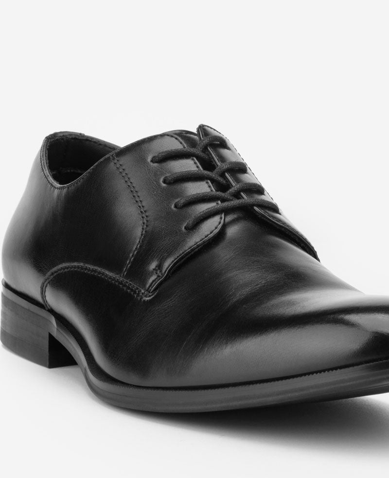 lace up mens black dress shoes Men's Leo Dress Shoes with Memory Foam Insole