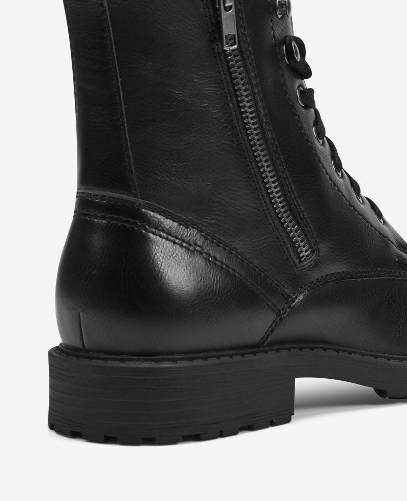Kenneth Cole - REACTION - Captain Cap Toe Double Zip Combat Boot MENS BOOT for Men