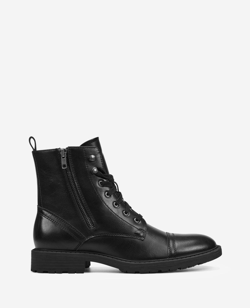 Kenneth Cole - REACTION - Captain Cap Toe Double Zip Combat Boot MENS BOOT for Men