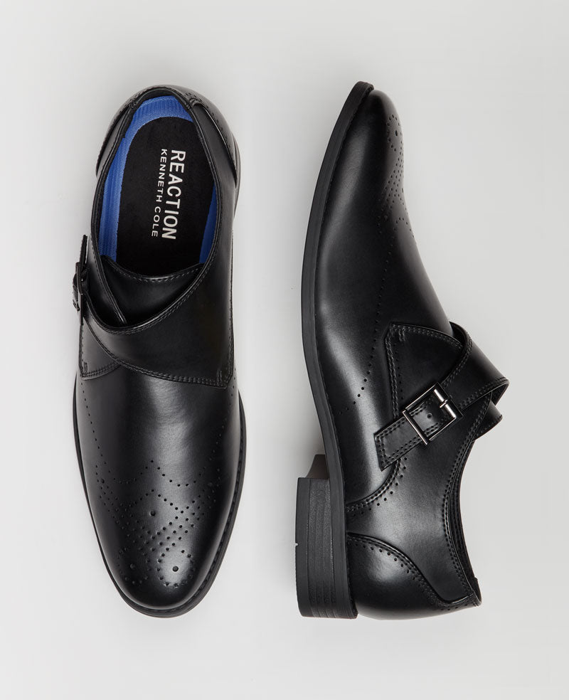Kenneth Cole - REACTION - Cheer Brogue Single Monk Strap MENS SLIP-ON for Men