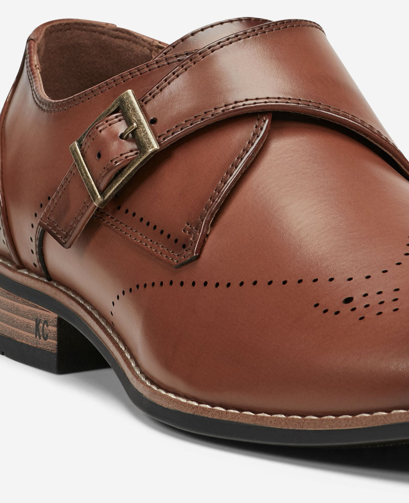 REACTION - Cheer Brogue Single Monk Strap REACTION - Cheer Brogue Single Monk Strap
