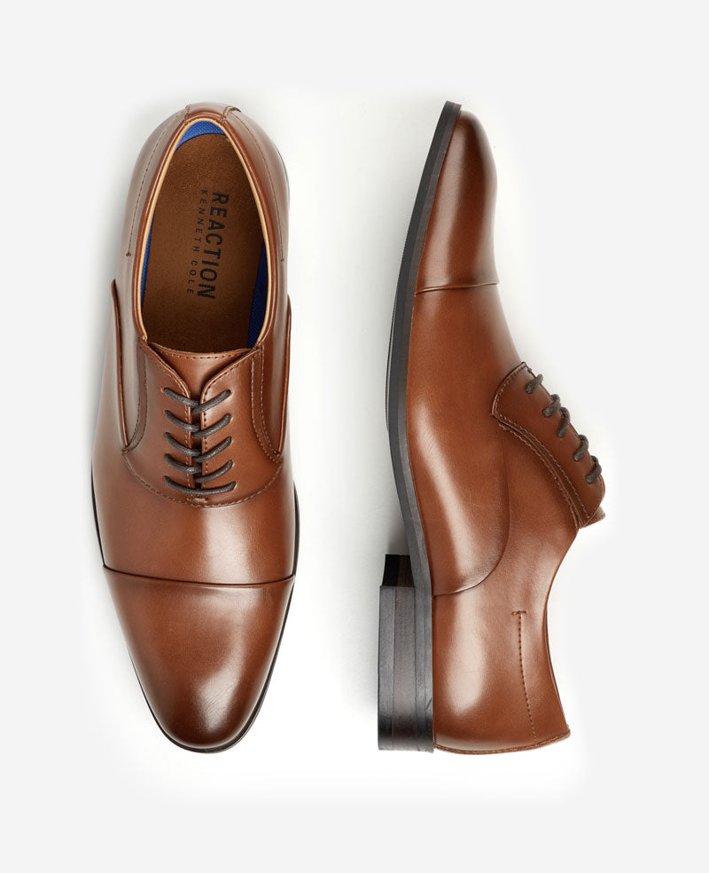 Kenneth Cole - REACTION - Heath Cap Toe Lace Up Oxford MENS LACE-UP for Men