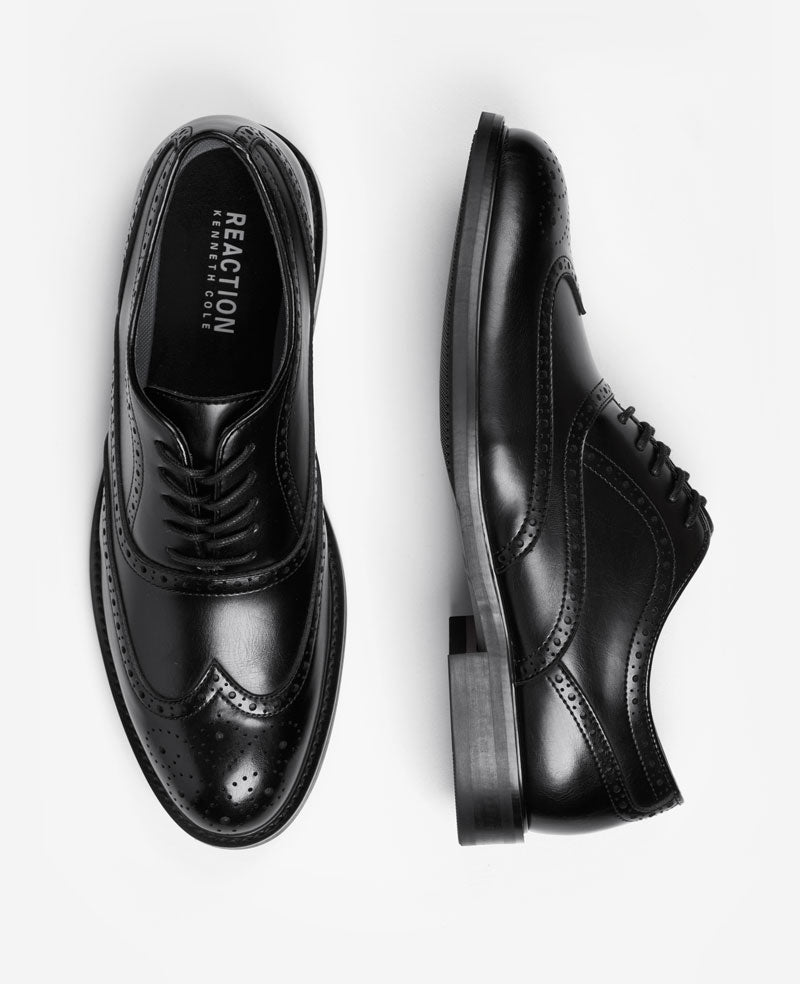 Kenneth Cole Reaction Lance Men's Oxford - Black Size 10.5 Kenneth Cole Reaction Lance Men's Oxford - Black Size 10.5